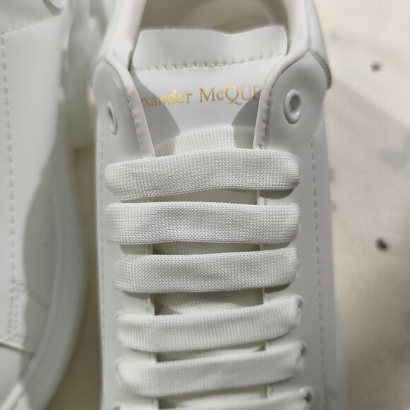 Alexander McQueen All-White Platform Low-Top Sneakers - Picture 3 of 7
